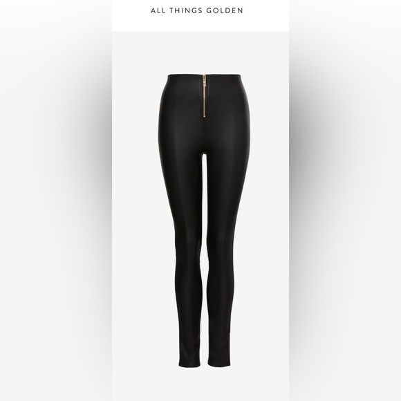 All Things Golden Second Skin Vegan Faux Leather Pant Size XS - Picture 4 of 9